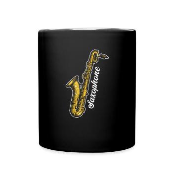 Saxophone Saxophone Jazz Blues Soul America Retro - Mug uni - noir - Devant