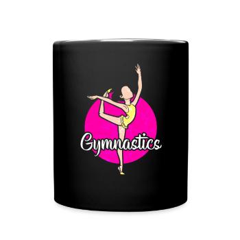 Gymnastik - Tasse einfarbig - Schwarz - Vorne