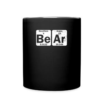 Gay Daddy Periodensystem Bär Geschenk - Tasse einfarbig - Schwarz - Vorne
