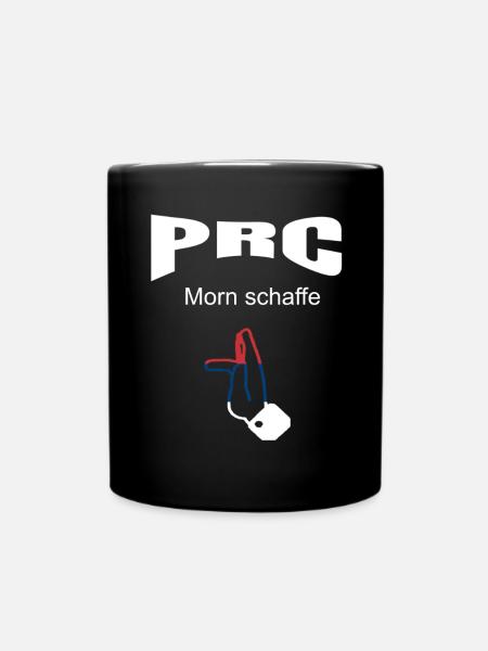 Prc Morn Schaffe - Tasse einfarbig - Schwarz