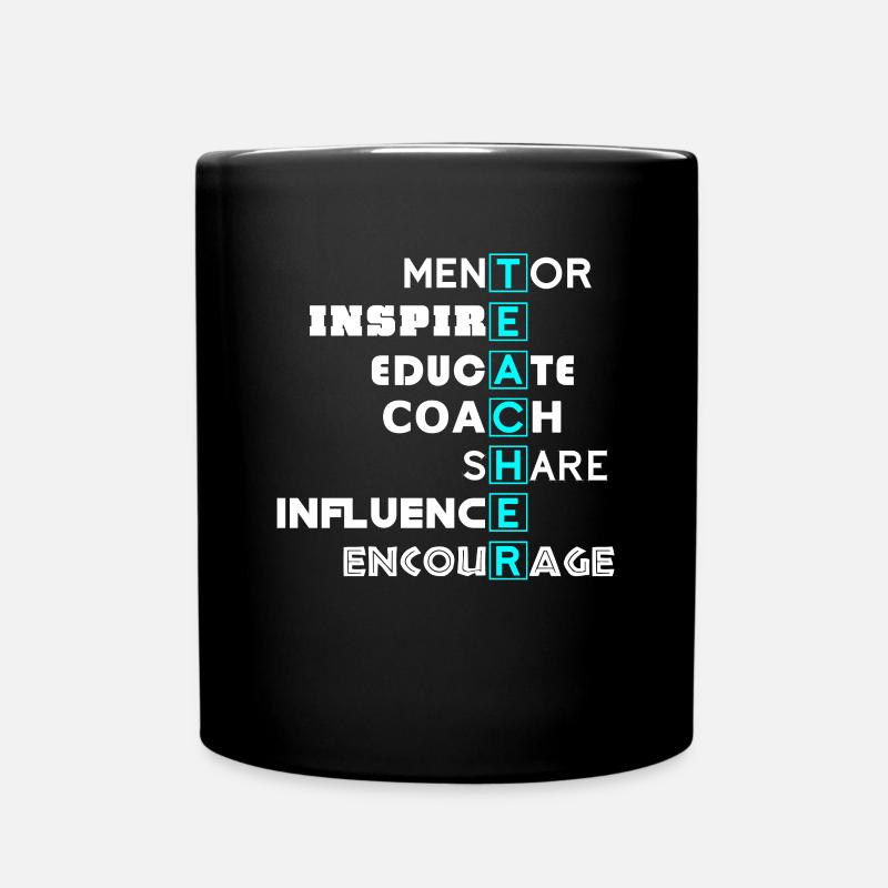 Teacher Teacher Teacher - Tasse einfarbig - Schwarz