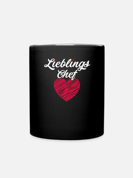 Lieblings Chef - Tasse einfarbig - Schwarz
