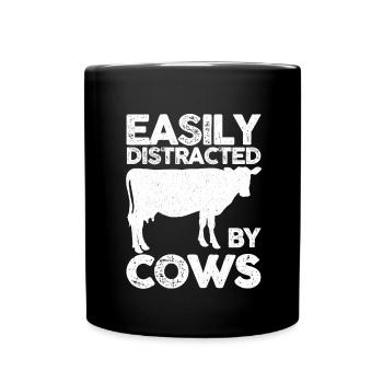 Cow - Tasse einfarbig - Schwarz - Vorne