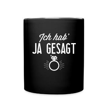 I said Yes - Full Colour Mug - black - Front
