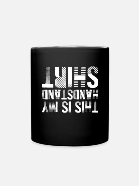 Ceci est ma chemise handstand - Mug uni - noir