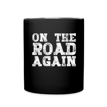 Sur la route à nouveau - Mug uni - noir - Devant