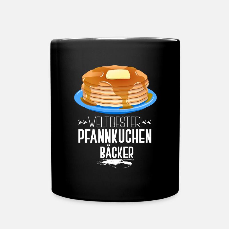 Pfannkuchen Bäcker - Tasse einfarbig - Schwarz