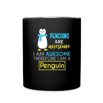 Penguins penguins - Full Colour Mug - black - Front