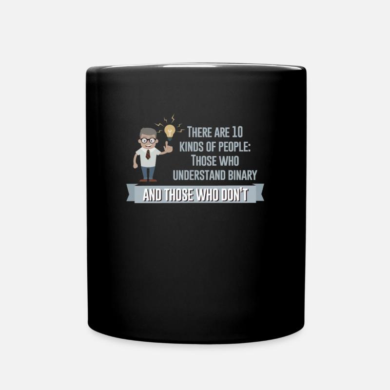 Binär - Tasse einfarbig - Schwarz