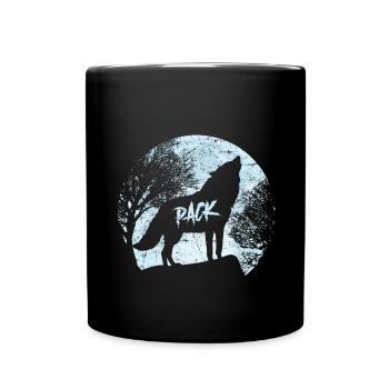 Pack Wolf - Tasse einfarbig - Schwarz - Vorne