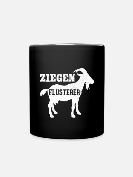 Ziegen Flüsterer - Tasse einfarbig - Schwarz