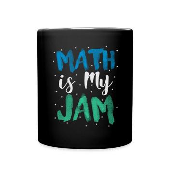 Mathlete Geschenk Mathe ist mein Jam Math Lehrer Geschenk - Tasse einfarbig - Schwarz - Vorne