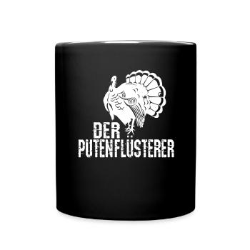 Putenflüsterer Truthahn Liebhaber - Tasse einfarbig - Schwarz - Vorne