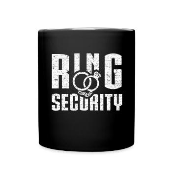 Ring Security Wedding Ring - Full Colour Mug - black - Front