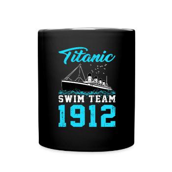 Nageur Titanic Swim Team 1912 Natation - Mug uni - noir - Devant
