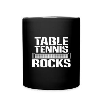 Table Tennis Rocks - Full Colour Mug - black - Front