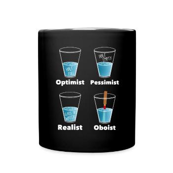 Funny Oboist Orchestra Oboe T-Shirt - Tasse einfarbig - Schwarz - Vorne