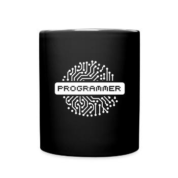 Programming nerd programming Geek - Full Colour Mug - black - Front