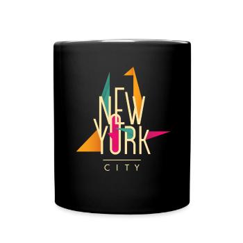 new york city - Tasse einfarbig - Schwarz - Vorne