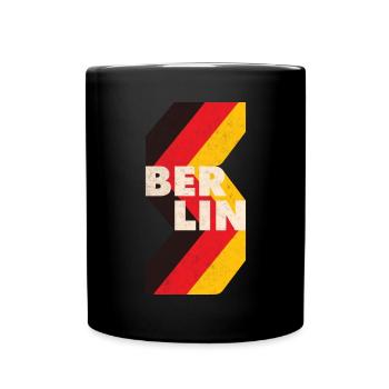 Berlin Germany , Deutschland - Tasse einfarbig - Schwarz - Vorne