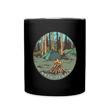 Dearadh Bronntanais Cool I Hate People - Mug uni - noir - Devant