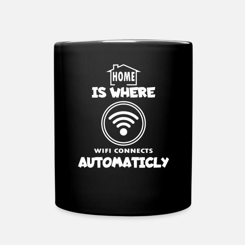 WiFi - Tasse einfarbig - Schwarz
