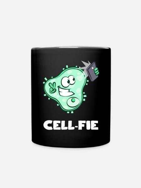 Cellfie - Tasse einfarbig - Schwarz