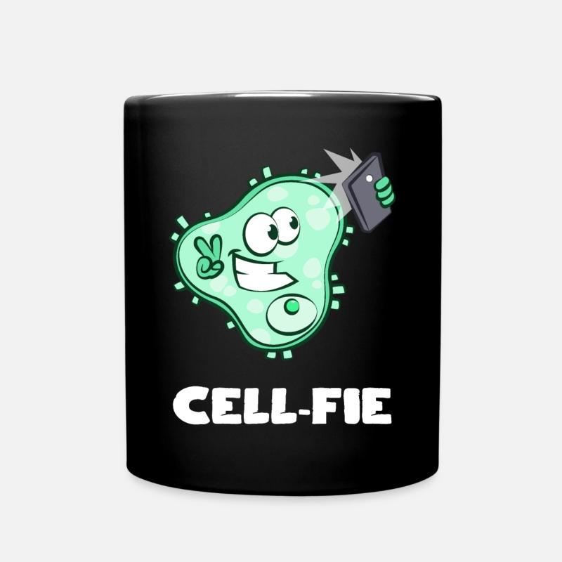 Cellfie - Tasse einfarbig - Schwarz