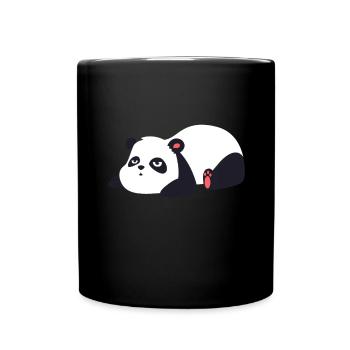 Panda - Mug uni - noir - Devant