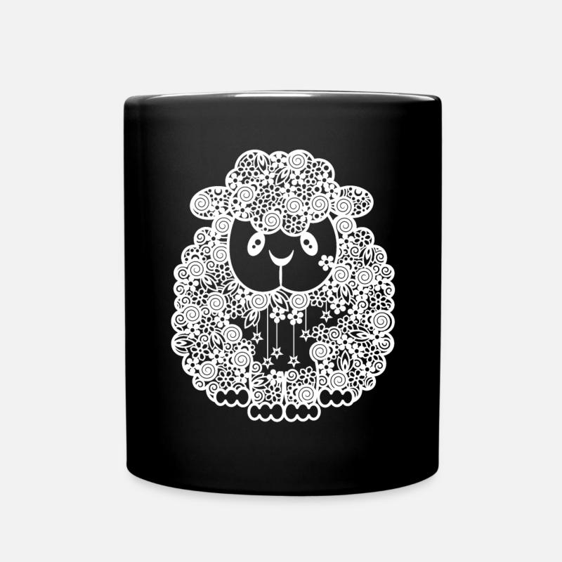 Sheep - Full Colour Mug - black