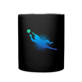 Torwart - Tasse einfarbig - Schwarz - Vorne