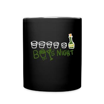 Dearadh Bronntanais Bronntaí Oíche Buachaillí - Full Colour Mug - black - Front