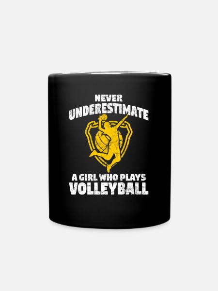 Volleyball player volleyball - Full Colour Mug - black
