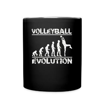 Evolution Volleyball - Tasse einfarbig - Schwarz - Vorne