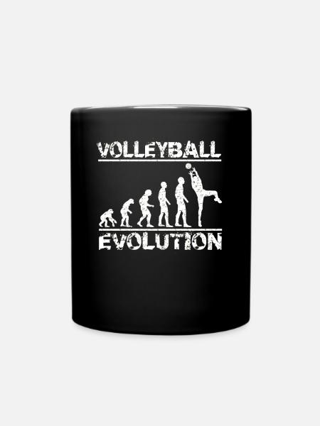 Volleyball Evolution - Mug uni - noir
