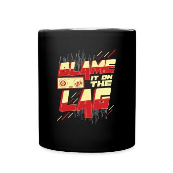 The Lag Geschenk zocken Konsole PC spielen cheat - Tasse einfarbig - Schwarz - Vorne