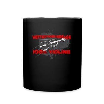 Drôle de sort violon - Mug uni - noir - Devant