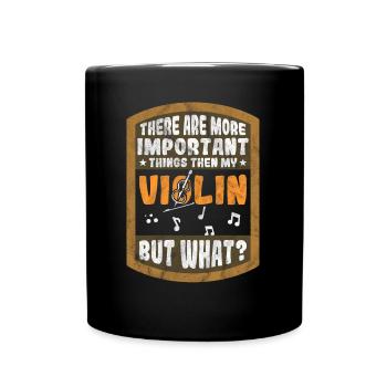 Violinist Orchester - Tasse einfarbig - Schwarz - Vorne