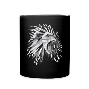 Lionne lionne - Mug uni - noir - Devant