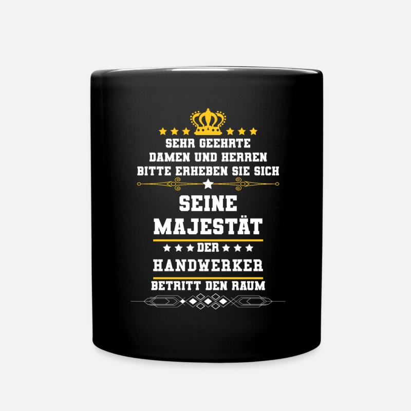 Handwerker - Tasse einfarbig - Schwarz