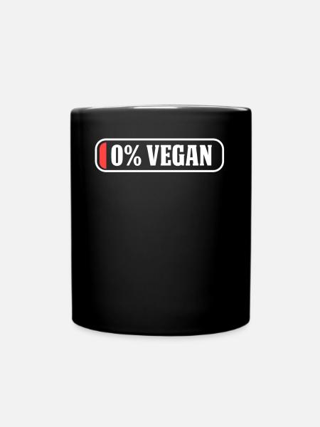 Vegan vegan - Full Colour Mug - black