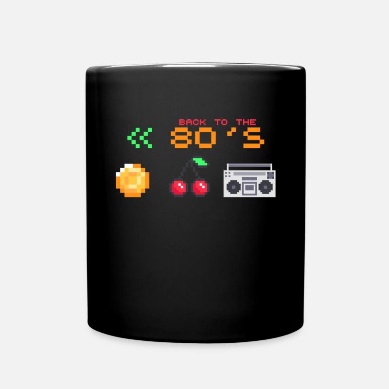 80s - Full Colour Mug - black