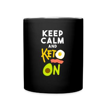 Keto sur cadeau régime alimentaire cétogène - Mug uni - noir - Devant