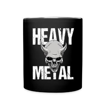 Heavy Metal Musik - Tasse einfarbig - Schwarz - Vorne