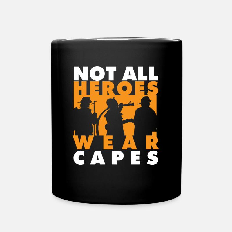 Pompier Tshirt pour les pompiers - Mug uni - noir