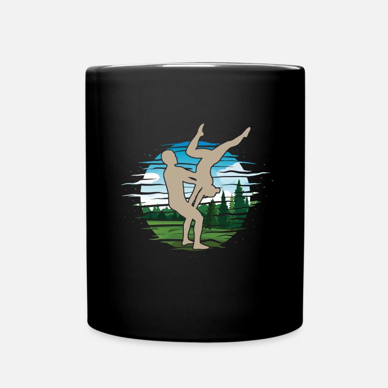 Bronntanas Dearaidh Silhouettes Acroyoga - Mug uni - noir