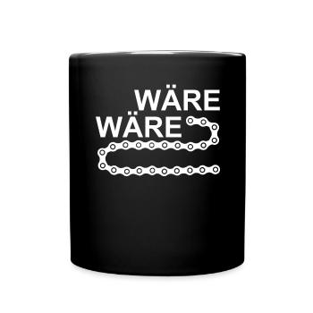 La chaîne de vélos Serait-il drôle de vélo - Mug uni - noir - Devant