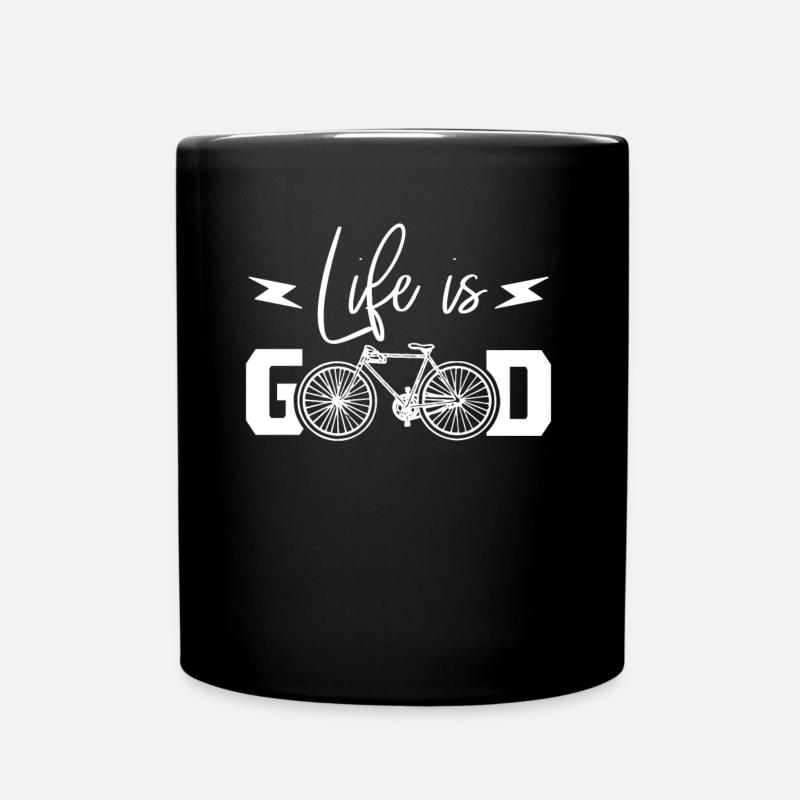 J'aime faire du vélo de route VTT cadeau vélo - Mug uni - noir