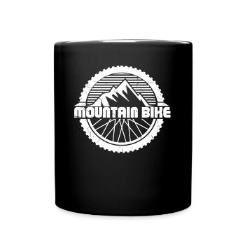 Bicycles Gift MTB Road Bike Downhill BMX - Full Colour Mug - black - Front