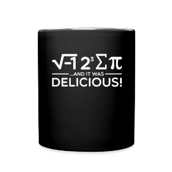 And It Was Delicious - Full Colour Mug - black - Front